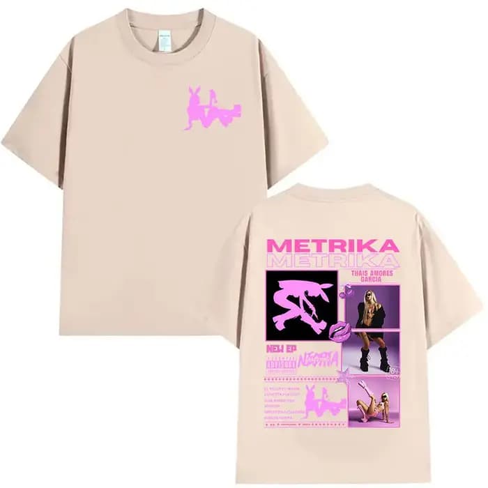 T-shirts graphiques Rapper METRIKA Album 2026 pour hommes et femmes