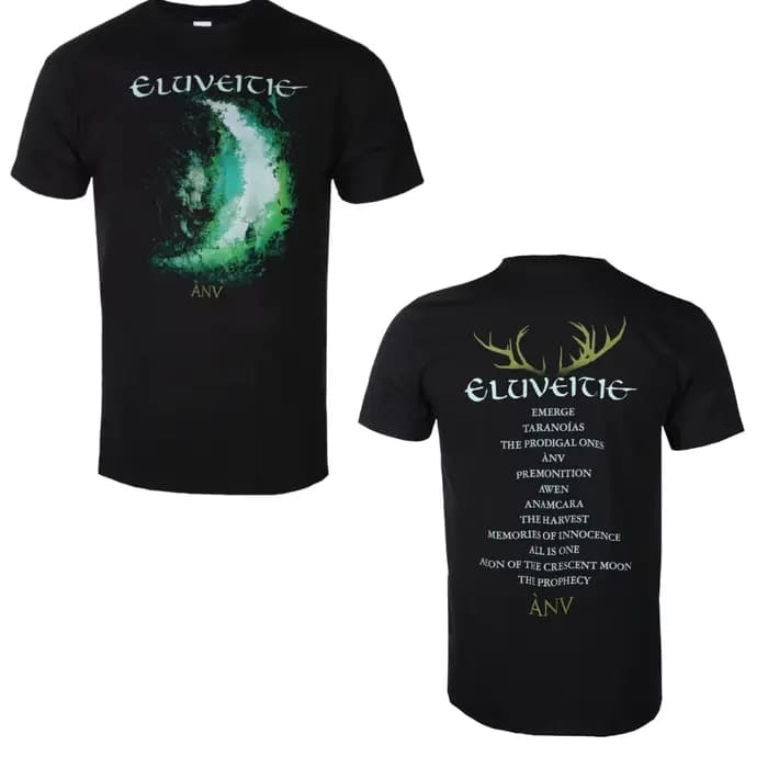T-shirt en coton unisexe à motif de groupe Eluveitie