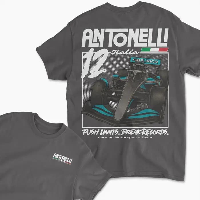 T-shirt unisexe 100% coton du champion du Grand Prix Kimi Antonelli