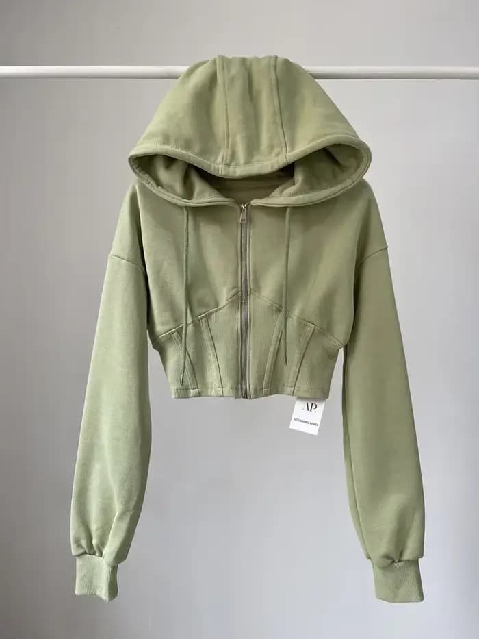 Sweats à capuche courts pour femmes