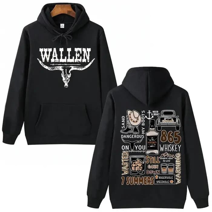 Morgan Wallen Western Country musique sweat à capuche homme femme Harajuku hauts pull sweat Fans cad