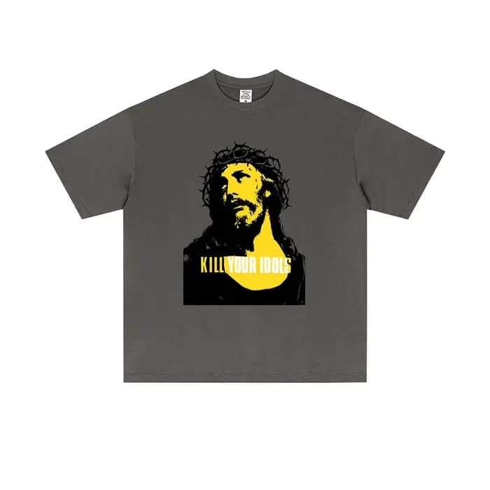 Offre spéciale tuer votre idole même Style graphique T-shirts hommes femmes rétro gothique Rock métal