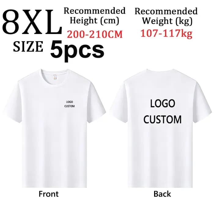 T-shirts personnalisés en coton, créez votre propre design, logo personnalisé, t-shirt pour homme et femme, t-shirt personnalisé Baber.