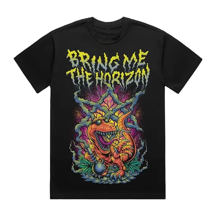 Bring Me The Horizon - T-shirt ample pour homme de style rock américain (manches courtes)