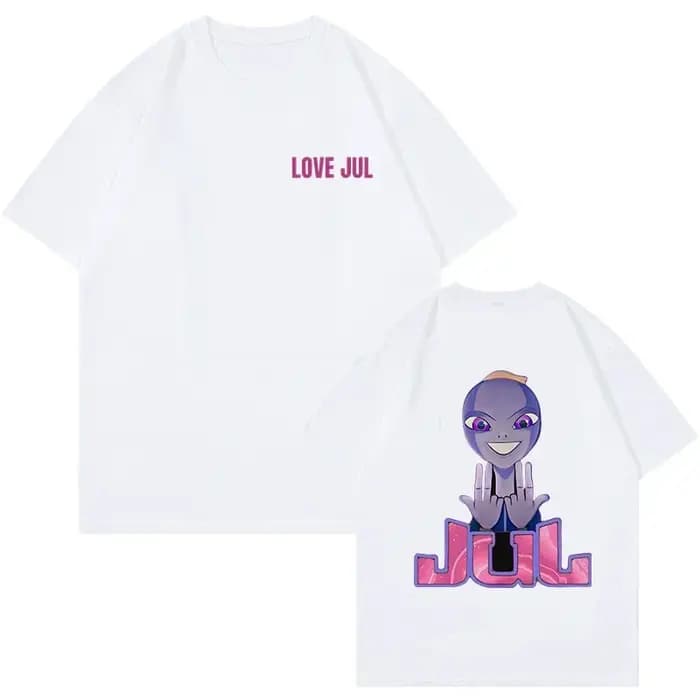 Rappeur Jul graphique Vintage T-shirt hommes femmes mode Hip-hop T-shirt drôle été à manches courtes