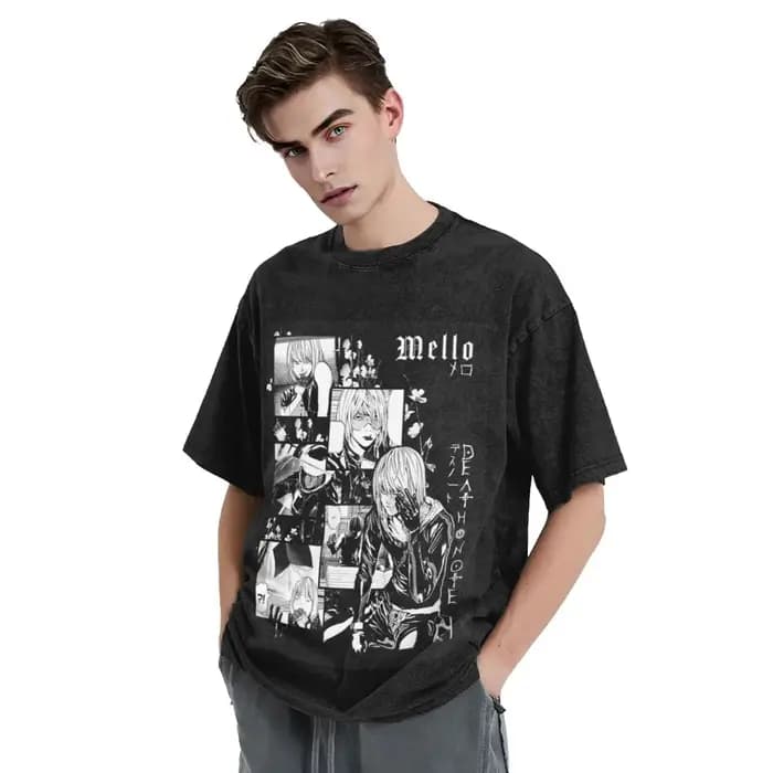 Mello - Mihael Keehl Unique Trendy A Vintage T-shirts surdimensionnés