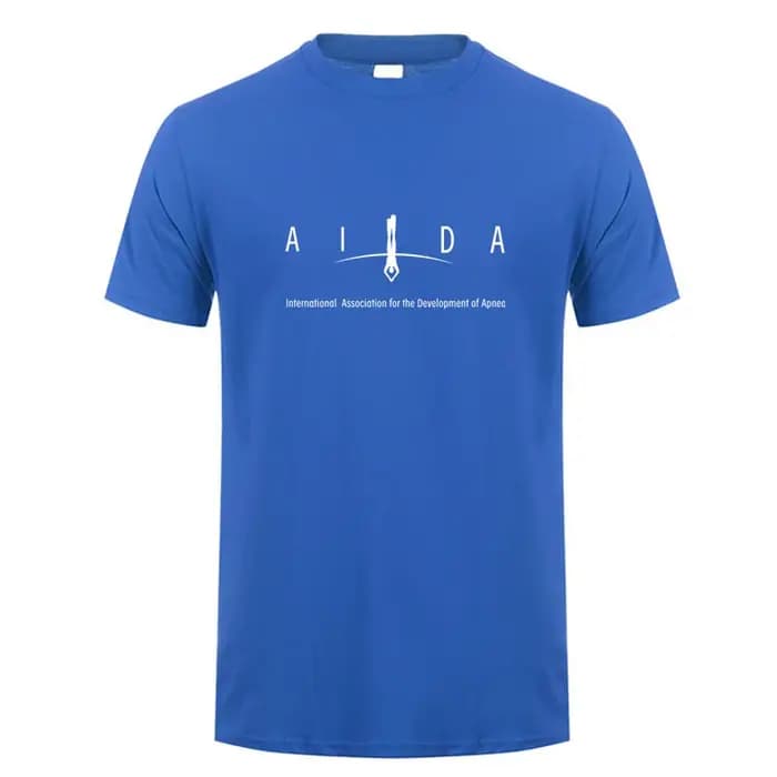 AIDA International t-shirt hommes hauts coton à manches courtes plongée libre homme