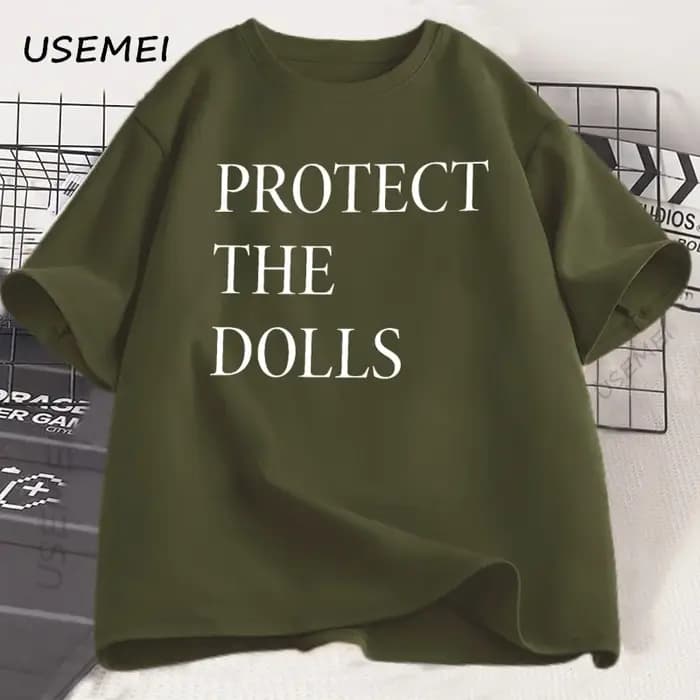 Protéger les poupées T-shirt hommes femmes imprimer coton