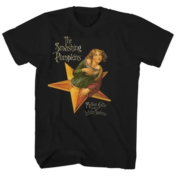 T-shirt imprimé Smashing Pumpkins pour femmes et hommes