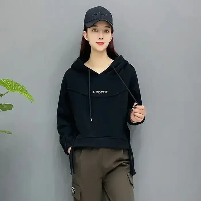 Sweats à capuche coréens pour femmes, Baggy At, Top Graphic Fashion, OuterChester 2000s E Coat, Style Y2k M, Sports Cheap, PVD