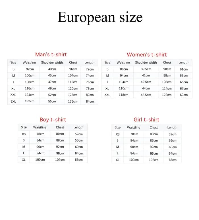 T-Shirt à manches courtes pour hommes et femmes