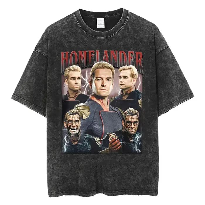 Hommes vêtements limitée Homelander Era Tour lavé nouveauté