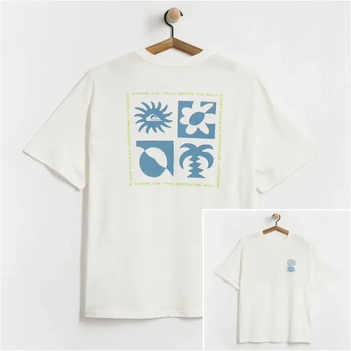 T-Shirt tendance Evo Blossom of Peace pour le surf et le skateboard, 100% coton, avec image graphiqu