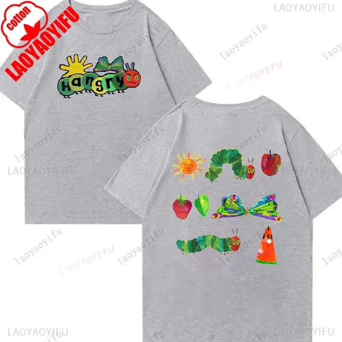 Le chenille très affamée imprimé T-Shirts hauts