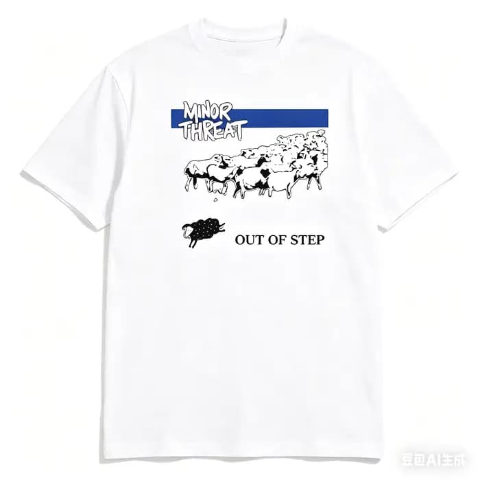 T-shirt Minor Threat, album Out of Step