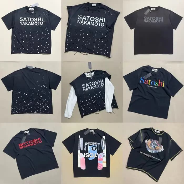T-shirt d'été de haute qualité Satoshi Nakamoto