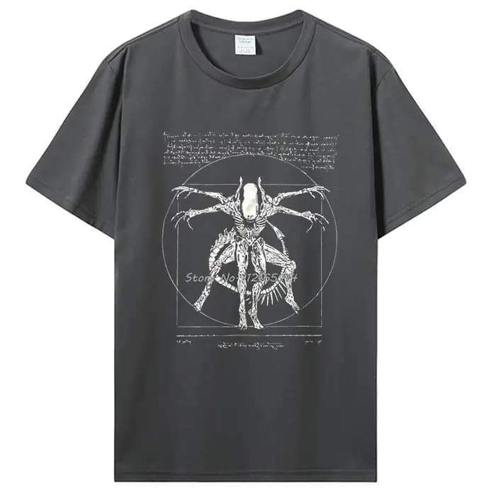 2019 marque t-shirt Homme t-shirts trucs Cool pour adolescents Da Vinci Alien