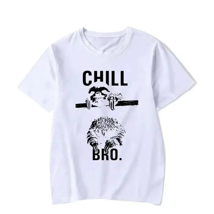 T-shirt Makaya Cool Swag avec Sloth Chill Bro pour hommes et femmes