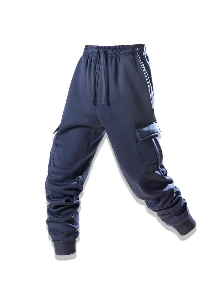 2025 nouveaux hommes Joggers pantalon ample cordon pantalons longs hommes multi-poches pantalons de