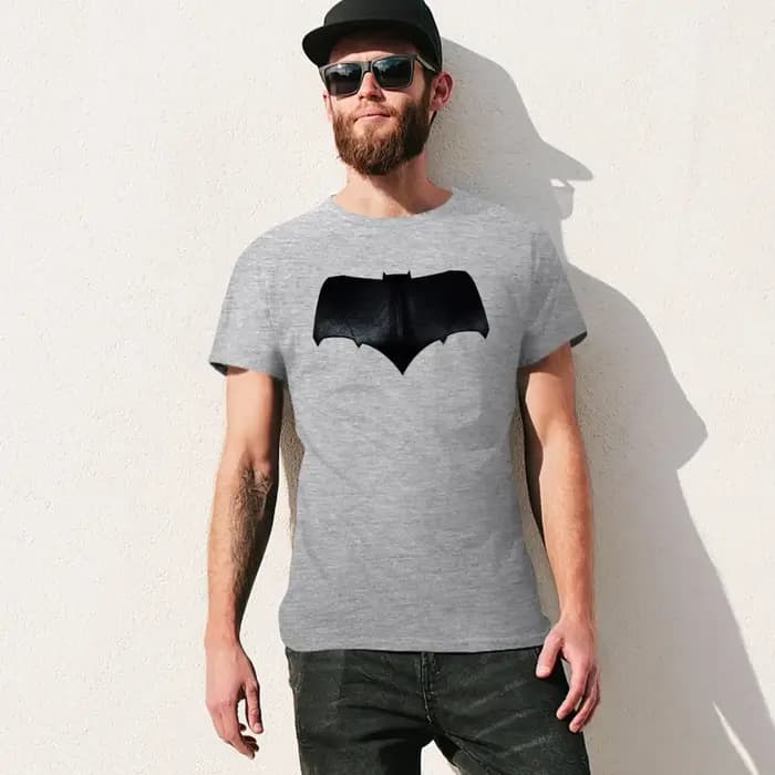 T-shirt noir uni Snyder Bat pour hommes
