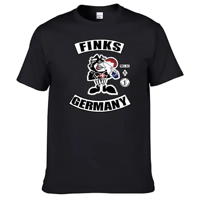 T-shirt Hurcycles Club The Finks Mc pour homme, chemise 100% coton, N01