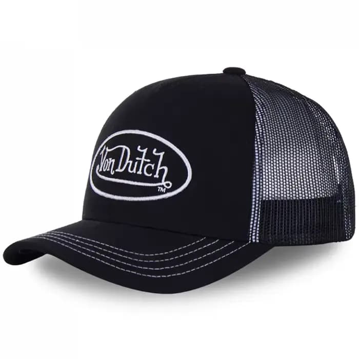 Casquette de baseball décontractée VON respirante avec broderie alphabet
