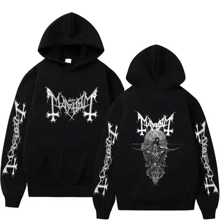 Vente Flash : Sweat à Capuche Unisexe Rock Band Mayhem