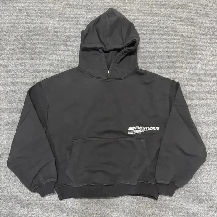 Sweat-shirts à broderies EME, style streetwear hip-hop tendance, sweat-shirt décontracté ample pour