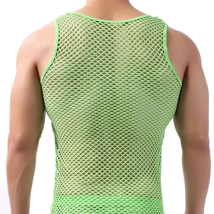 Débardeurs à la mode pour hommes, maillot de corps ajouré, gilet sans manches respirant en maille