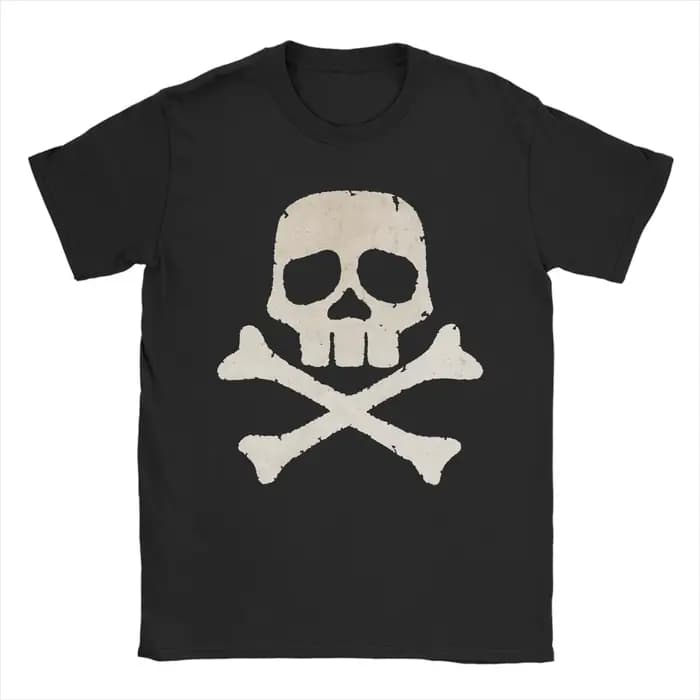 T-shirt en coton pour hommes, col rond, manches courtes, motif Space Pirate Captain Harlock Albator,