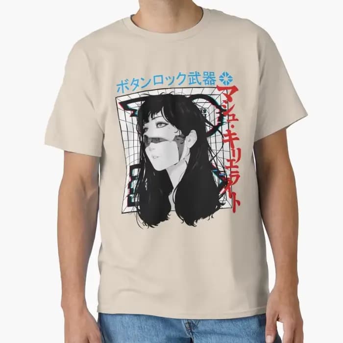 Cyberpunk Cyborg fille Vaporwave Style urbain futur cadeau t-shirt pour hommes grande taille hauts S-6XL vêtements