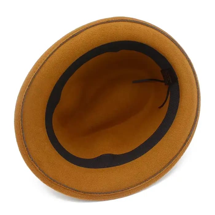 Fedora chapeaux Cowboy chapeau laine casquettes Trilby cuir ceinture Fedoras