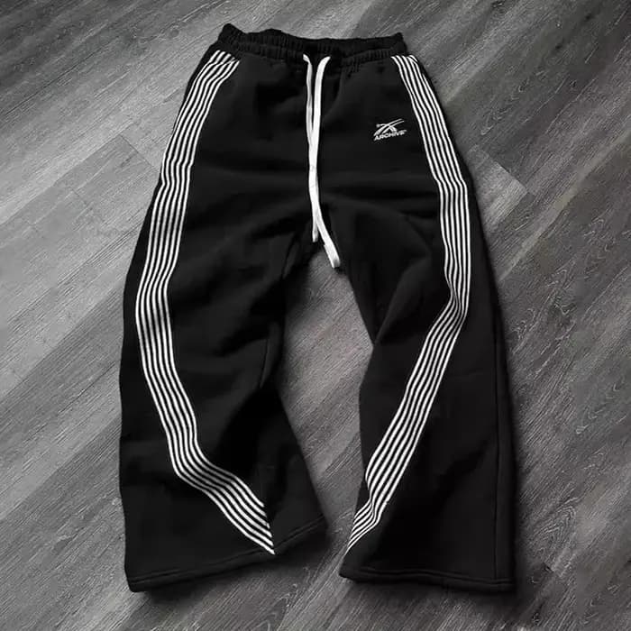 Hip-Hop Streetwear pantalon hommes décontracté rayé pantalons de survêtement printemps automne Coupl
