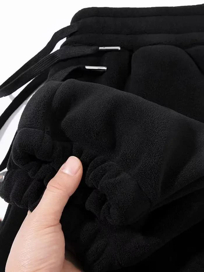 Hiver chaud polaire survêtement pantalon hommes épaissir automne Sport Jogging pantalons de survêtem