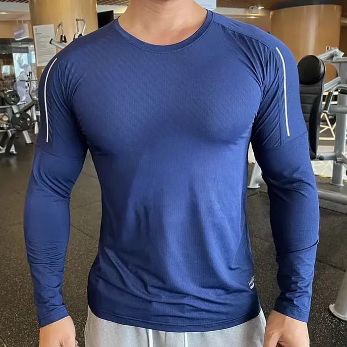 Haute qualité chemise de course hauts vêtements hommes Gym Sport t-shirt séchage rapide Compression
