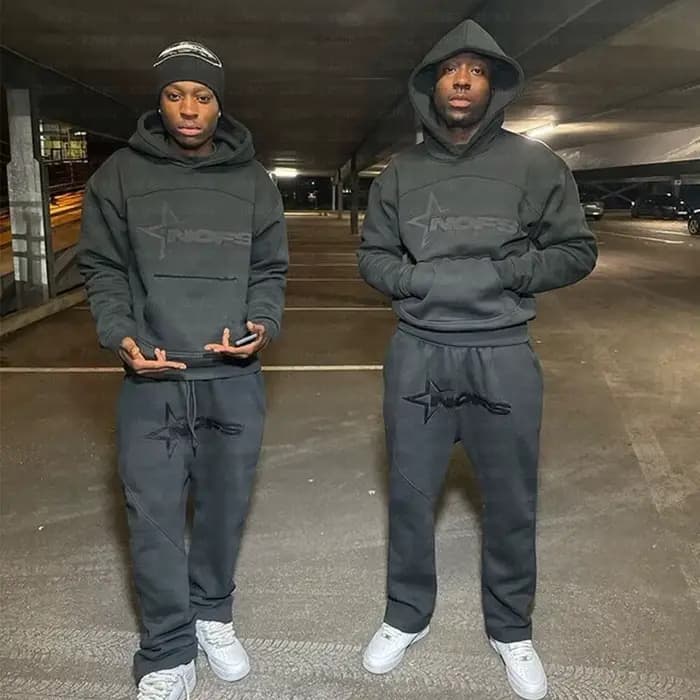Sweat à capuche imprimé graphique lettre Hip Hop pour hommes