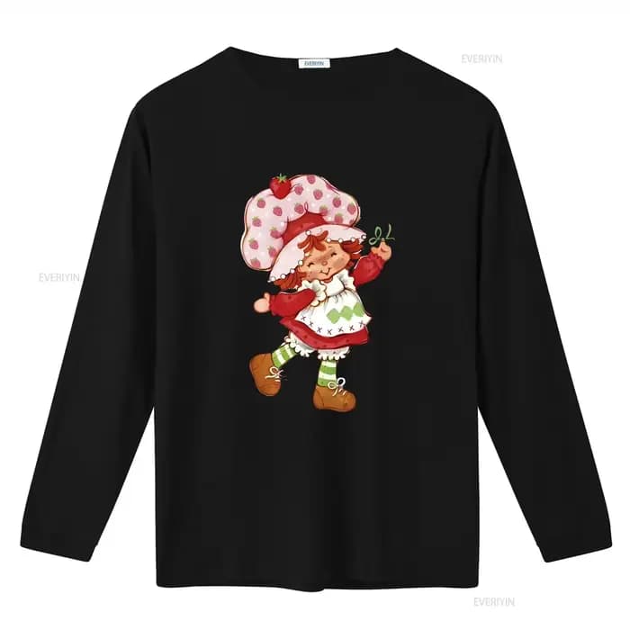 Fraise poupée raccourci mignon nostalgique années 2000 Y2k 2003 à la mode coton lourd t-shirt vintage lavé étiré doux streetwear