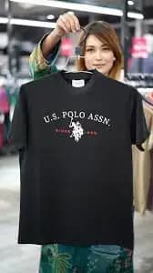 T-shirt classique imprimé logo été 2026 style américain en coton pour hommes et femmes, décontracté