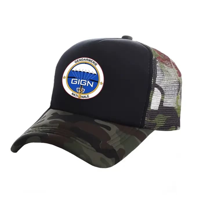 Casquettes de camionneur GIGN pour hommes, casquette de baseball, chapeau PSIG, filet en maille, casquettes Sendarmerie, France Raid, cool, été, unisexe
