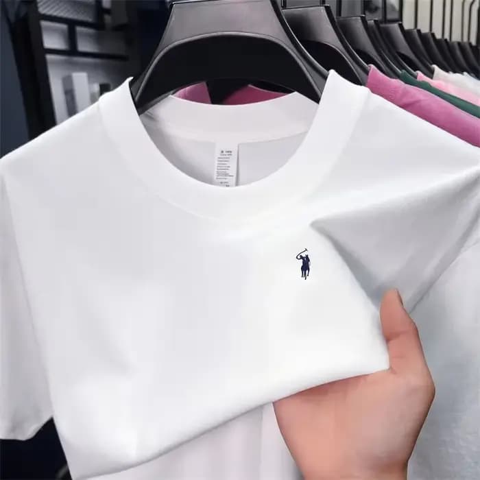 T-shirts classiques unisexes en coton 100% à col rond et manches courtes