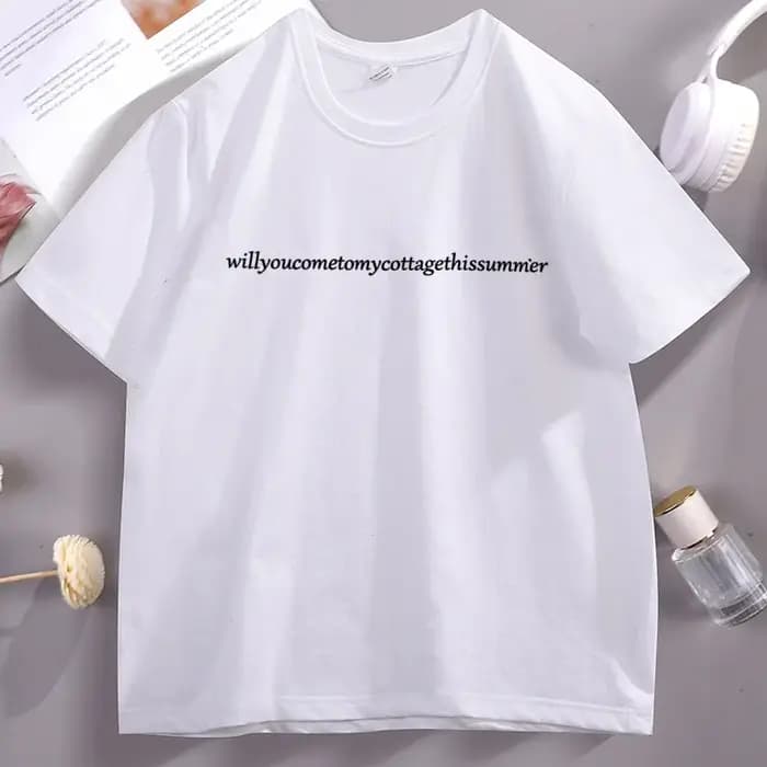 T-shirt décontracté à col rond pour hommes et femmes