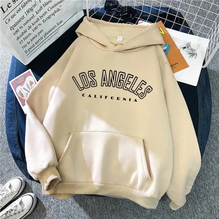 Los Angeles sweats à capuche lettre impression