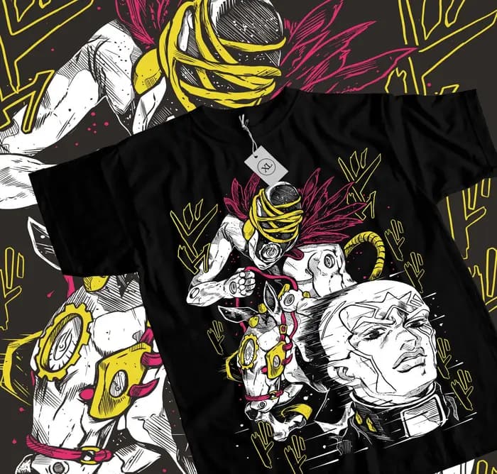 T-shirt Manga Made in Heaven, JoJo's Ives Arre Adventure, Anime Shirt