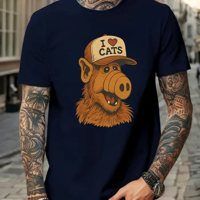 T-shirt rétro - T-shirt amusant ALF de style rétro des années 80