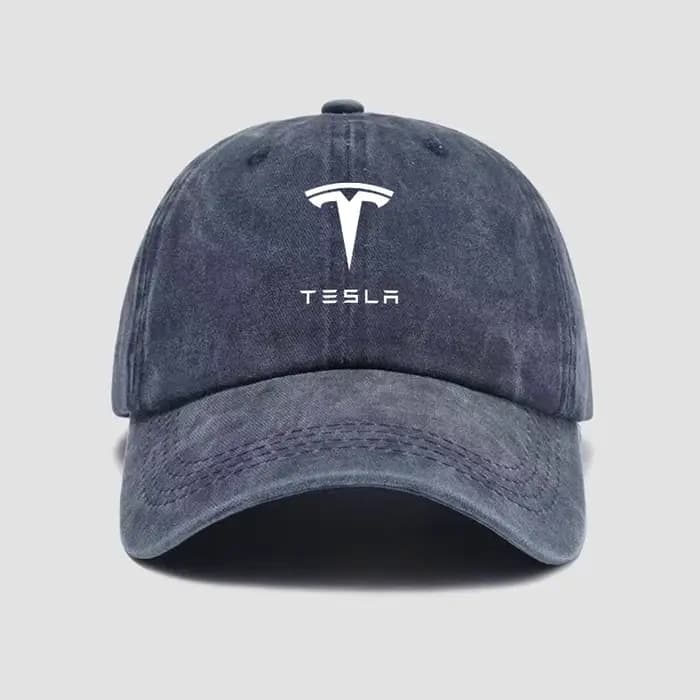 Casquette de Baseball avec Logo de voiture Vintage, casquette de canard Hip Hop réglable pour Tesla
