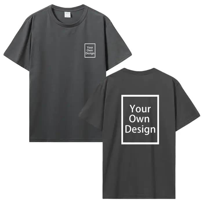 Coton personnalisé impression personnalisée à manches courtes T-shirt hommes haut pour femme t-shirts bricolage votre
