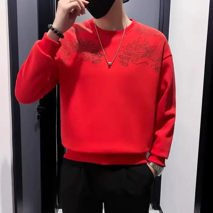 Sweat-shirt à manches longues pour hommes