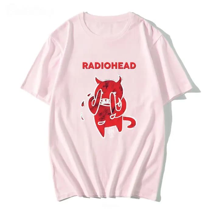 T-shirt unisexe 100 coton avec imprimé de tête de radio