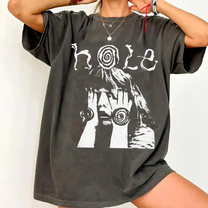 T-shirt Hole Band, Chemises en coton unisexes