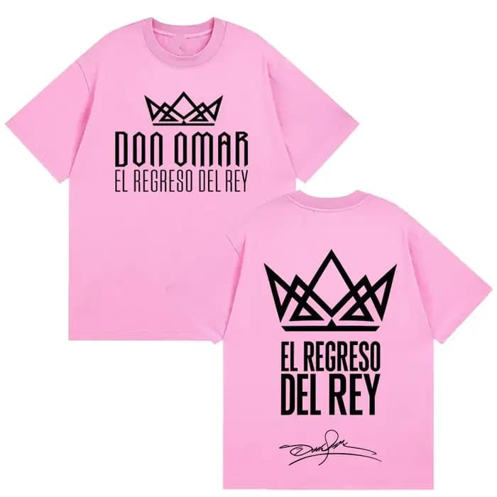 T-shirts imprimés du rappeur Don Omar The Last King Tour 2026, T-shirts à la mode pour hommes et fem